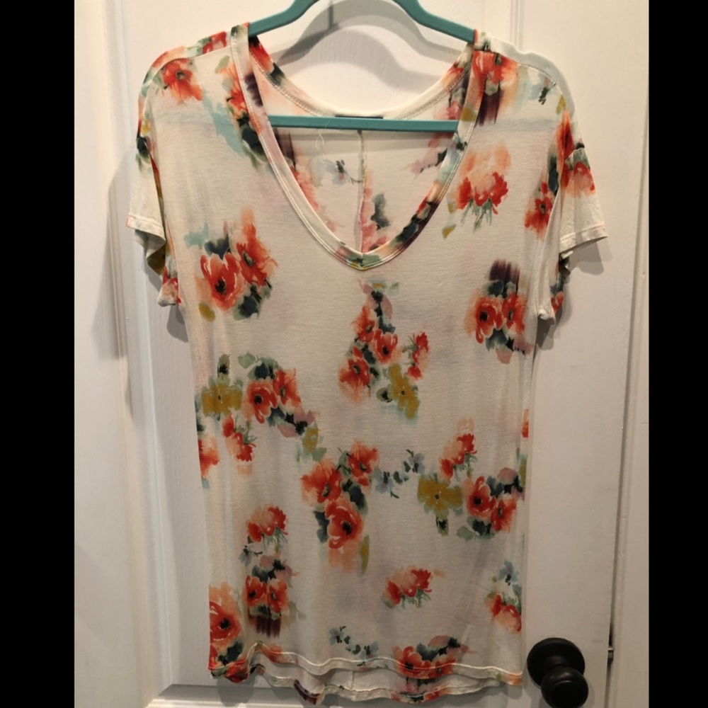 ModCloth Watercolor Floral Tee